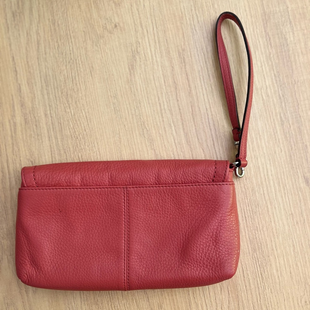 Coral Coach Clutch - Picture 2 of 3
